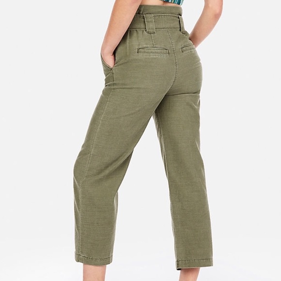 Super HIgh Waisted Cropped Wide Leg Pants - Picture 2 of 3